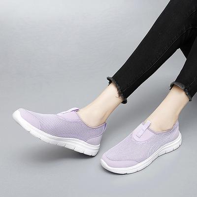 Women Casual Shoes Mesh Summer Breathable Sneakers Flat Shoes Lady Zapatos Mujer Flat Platform Light Leisure Women Flats Loafer