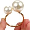 96Pcs Small Large Pearl Napkin Ring Frame, Metal Napkin Ring, Wedding Party, Holiday Banquet, Christmas Dinner, Decorative Gifts