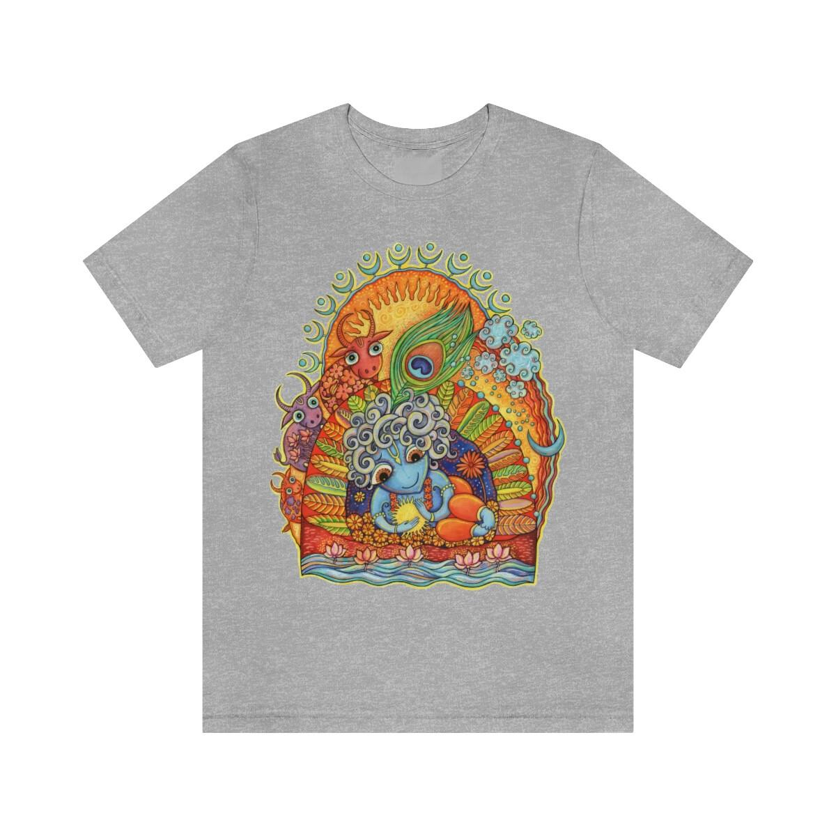 Goloka Krishna soft cotton shirt | Rasika Designs Hare Krishna store S разноцветный