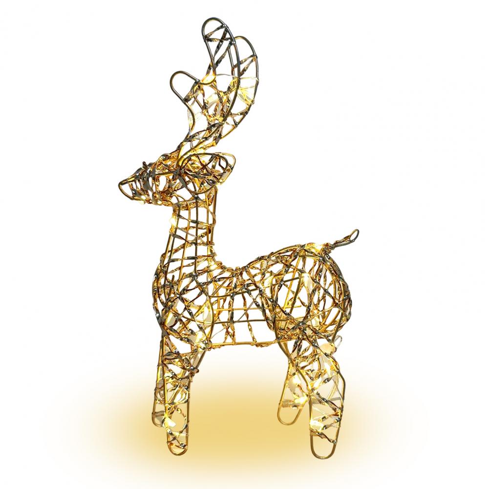 Light-up Reindeer Decoration Led Christmas Elk Decor Outdoor Christmas Reindeer Decoration Set Battery for Garden Indoor