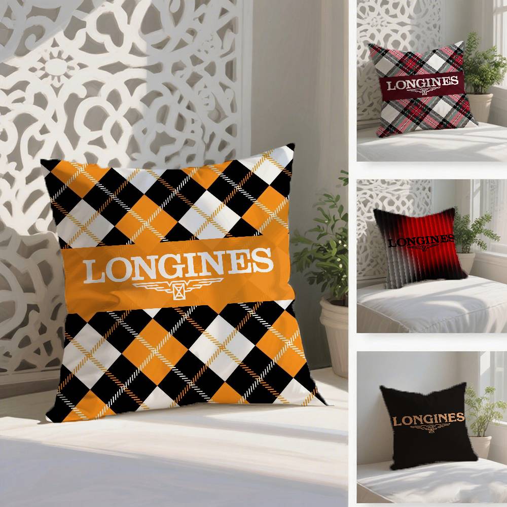 Elegant Style-Longines-Exquisite Craftsmanship Pillow Case Anti-dustmite Pillowcase Invisible Zipper Silky Short Plush Sofa