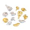 Simple Stainless Steel Christmas Tree Teapot 3D Charm Pendant for DIY Earrings & Necklaces - Titanium Steel Handcrafted Jewelry Accessory.
