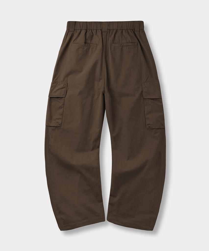 Yujen Single-Pleat Wide Cargo Elastic Pants_3 Color