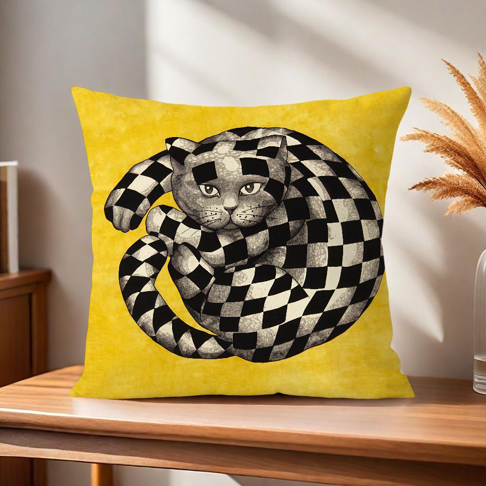 Soft Pillow Girl Case for Sofa Living Room Art Face Home Office Decor Protective Covers P-Piero F-Fornasettis Modern
