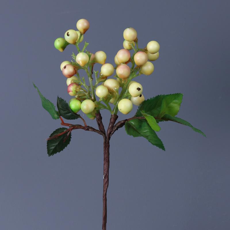 28cm Foam Small Berry Simulation Flowers Photography Props Home Flower Arrangement Decoration Blueberry Fruit Red Berry Bouquet