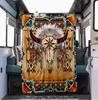 A Sheep Head Totem Printed Blanket Suitable for All Seasons Perfect As A Gift Blanket for A Camper Blankets