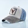 Cap With Embroidery Animals Patch Men Snapback Hip Hop Dad Hats Women Four Seasons Adjustable Visor Cap Vintage Denim Baseball Minimalist