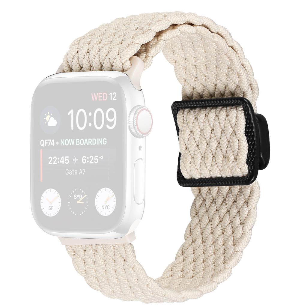 Nylon Strap for Apple Watch Series 10 9 8 7 SE 6 5 4 3 2 1 42mm 41mm 40mm 38mm Braided Watch Band with Magnetic Buckle