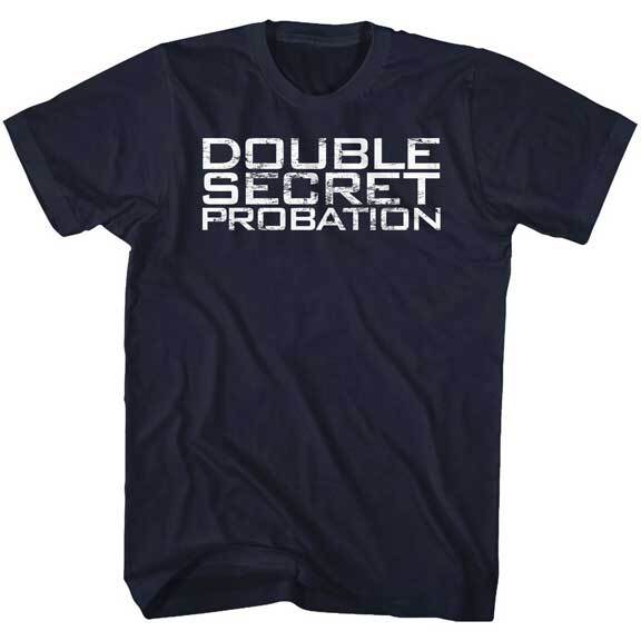Animal House Movie Faber College Double Secret Probation Logo Men T Shirt L