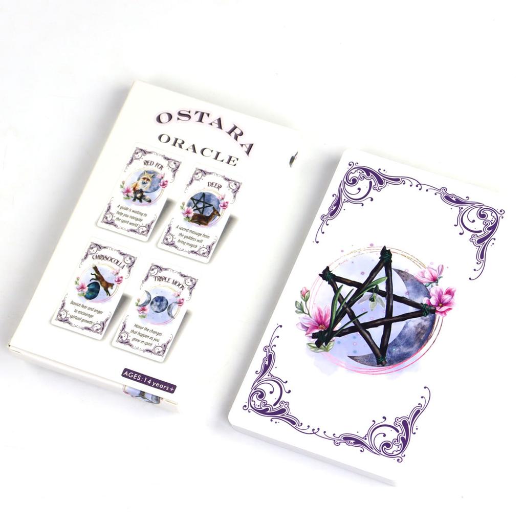 Ostara Oracle Deck 20 Pcs Oracle Cards, Inspirational Altar Deck To Recieve Divine Messages 12*7cm