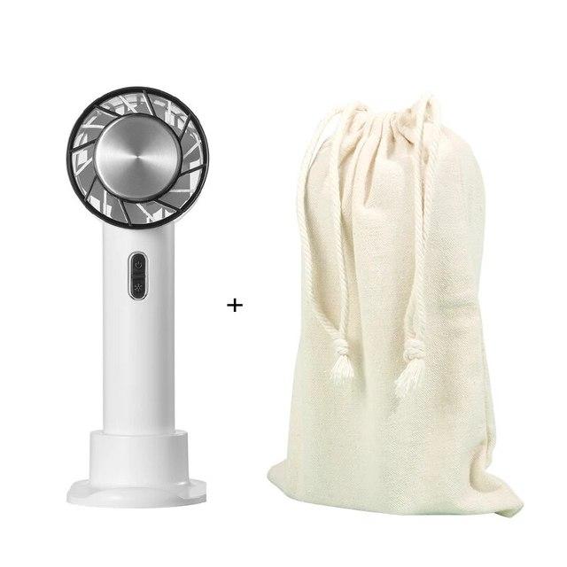 

Портативный ручной вентилятор, полупроводниковый охлаждающий вентилятор, аккумулятор 2200 мАч, USB-C, перезаряжаемый мини-ручной вентилятор, воздушный охладитель, уличный белый