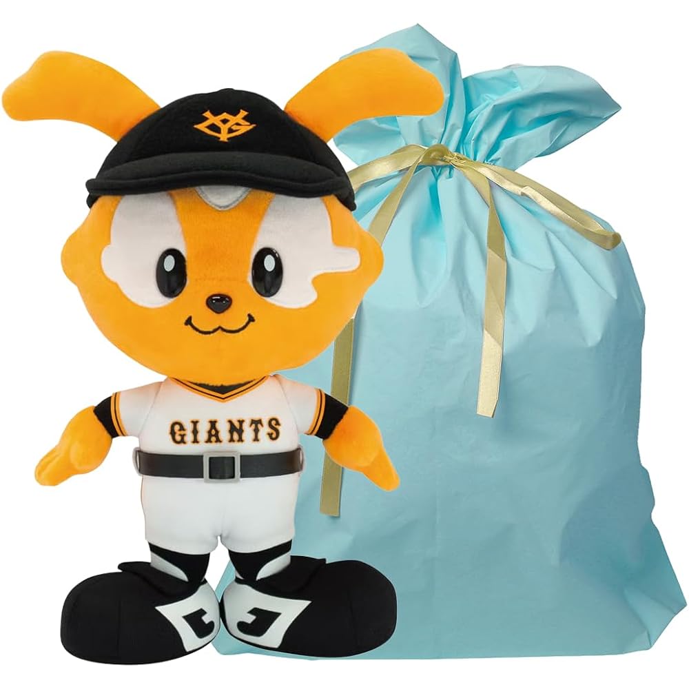

Yoshitoku Mr. Javitt S Plush Toy 30cm Official Yomiuri Giants Licensed Product Blue Color with Gift Bag and Ribbon