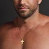 Xiaomi Vnox Men's Small Cross Pendant Simple Classic Stainless Steel Jesus Christ Necklaces Religious Women Unisex Jewelry 20" Chain