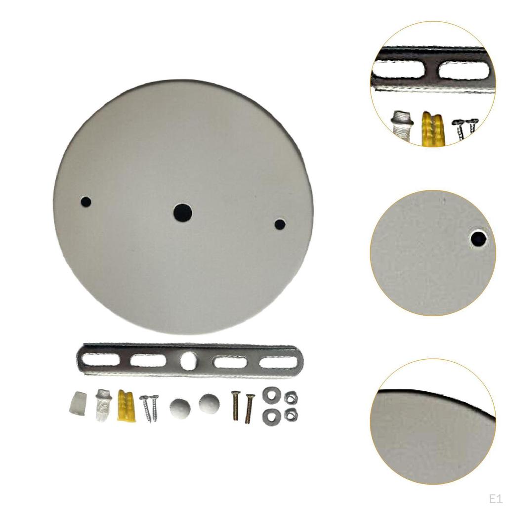 Canopy Kit Chandelier Ceiling Plate with Mounting Hardware Retro Style for Pendant Lamp Iron