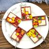 Scene Model Simulation Food Box Toy Keychain Keyring Japanese Style Food Box Keychain  Girls