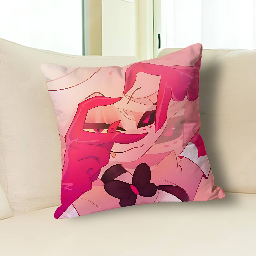 A-Angel D-Dust H-HazbinsS-S Pillow Cases for Bedroom Living Room Sofa Home Decor Polyester Cushion Cover with Zipper