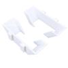 2 Pcs Tennis Racket Wall Mount Secure Non Slip Prevent Scratches Sports Court Fence Hook White