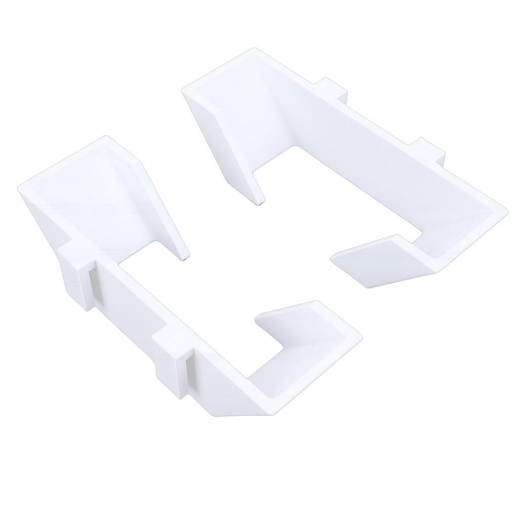 2 Pcs Tennis Racket Wall Mount Secure Non Slip Prevent Scratches Sports Court Fence Hook White