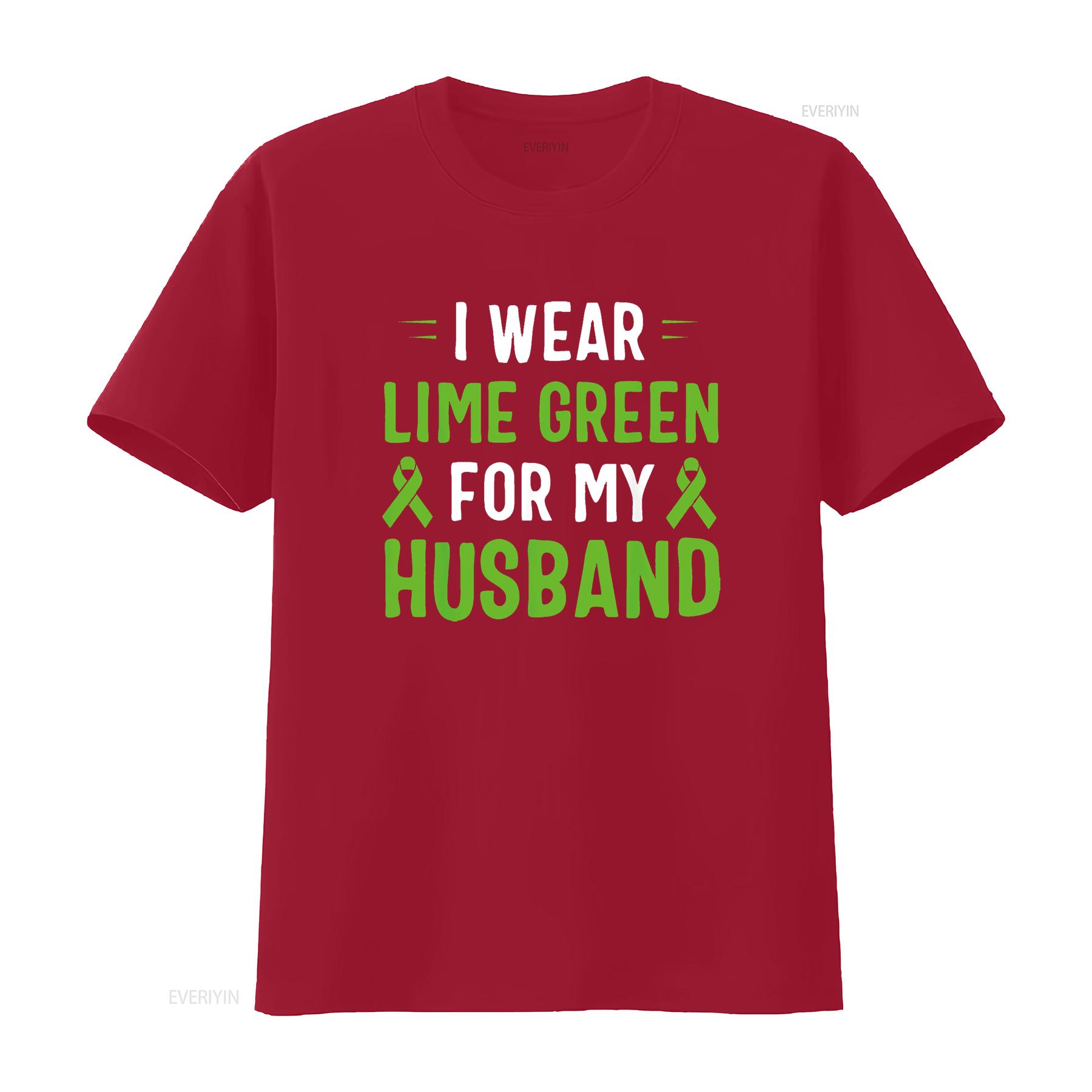 

Женская футболка I Wear Lime Green For My Husband Lymphoma Awareness Черная 2XL винтажная стираная унисекс с принтом homme S