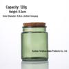Handmade Glass Candle Holders with Cork Lids - Aromatherapy Jars and Craft Ornaments