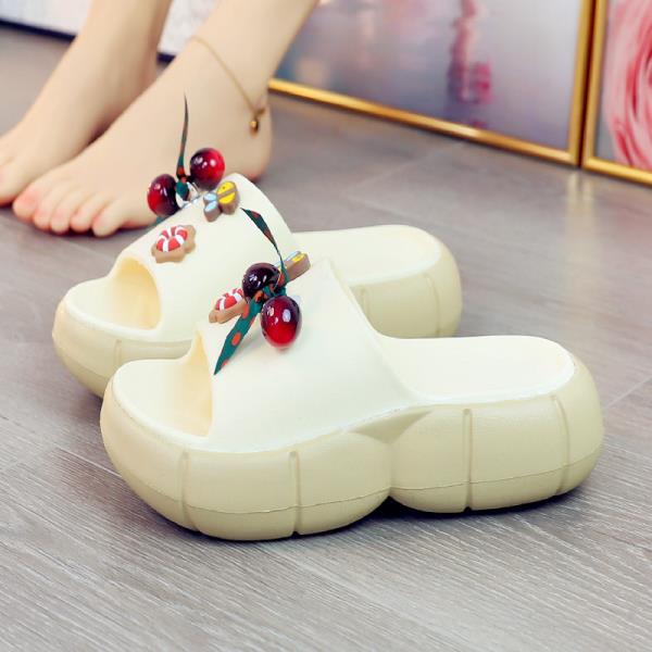 Mode Skor Gummi Tofflor Tofflor Kvinnor Plattform Slides 2025 Massage Sommar Platta Damskor Tofflor Kvinnor Sommar Slides Plattform