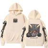 Felpa con Cappuccio Grafica Logo West Coast Chopper Maschile Vintage Streetwear Uomo Donna Manica Lunga Oversize Felpa con Cappuccio Gotica da Uomo
