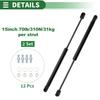 Motoforti Universal Lift Support Strut Shocks 15"/380mm 70lb/310N/31kg Black, Set of 2