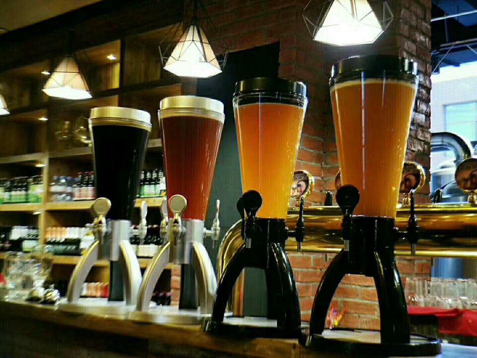 Torre per Birra e Dispenser per Succhi a 3 Rubinetti da 5L per Bar e Locali Notturni
