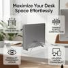 Minimalist Acrylic Laptop Stand Transparent Notebook Dock Invisible Vertical Laptop Stand  Travel