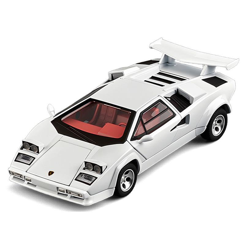 

1/32 Countach LP500S Supercar Toy Car Model Wheel Steering Sound and Light Children s Toy Collectibles Birthday Gifts