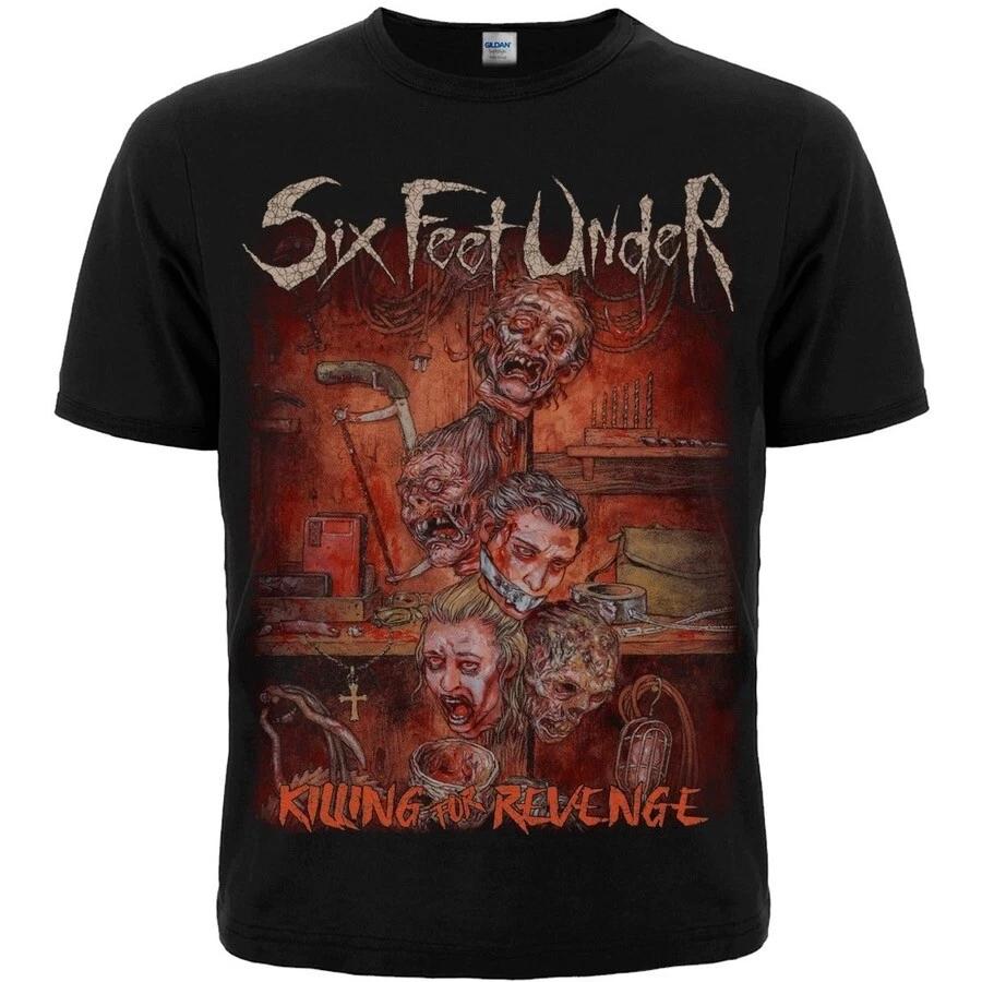 Six Feet Under "Killing for Revenge" Black T-Shirt cannibal corpse