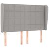 VidaXL Headboard with Ears Light Grey 147x23x118-128 Cm Fabric3117954