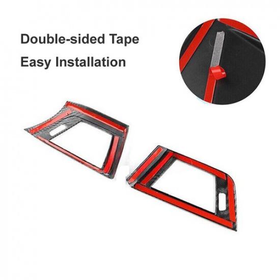 Carbon Fiber ABS Side Air Vent Outlet Cover For BMW 3 4 Series F30 F34 2013-