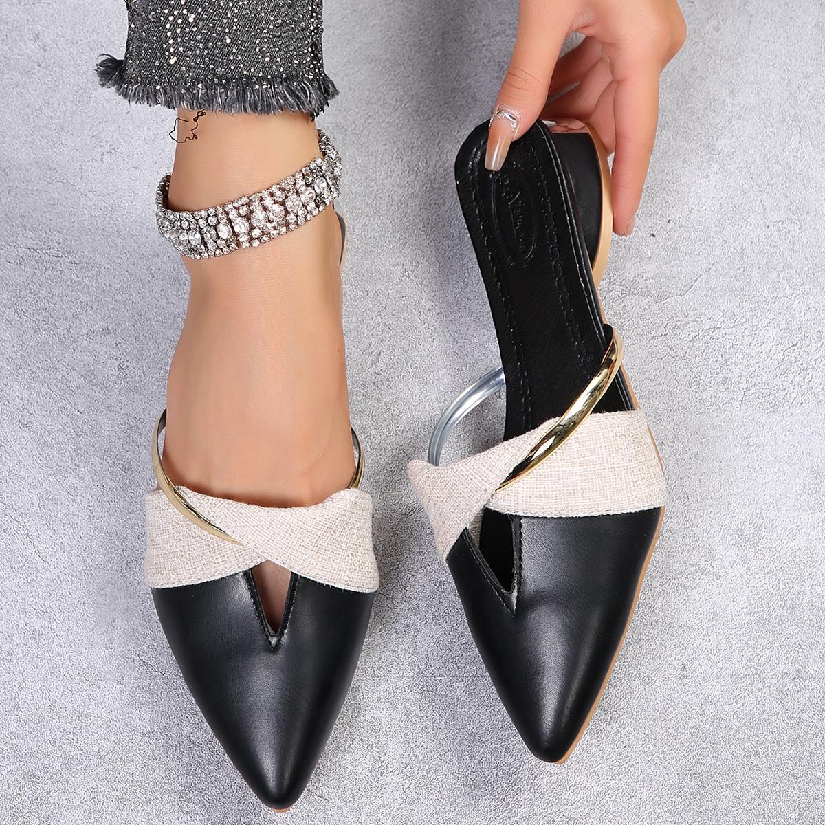 мода Новые элегантные туфли на каблуках Летняя женская обувь Женские сандалии Тапочки — фото 4