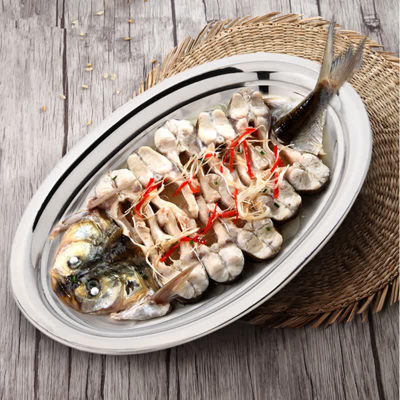 Stainless Steel Round Serving Plates