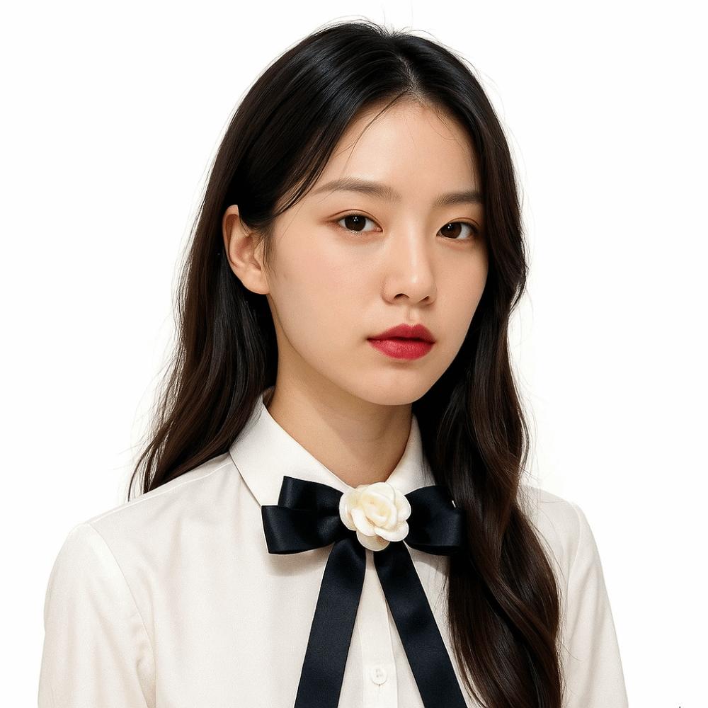 Camellia Black Bow Brooch Pin White Mourning Badge Brooch Fashion Funerals Memorial Pin Funeral