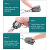 Compact Folding Nail Clippers Keychain - Single Pack Household Mini Set