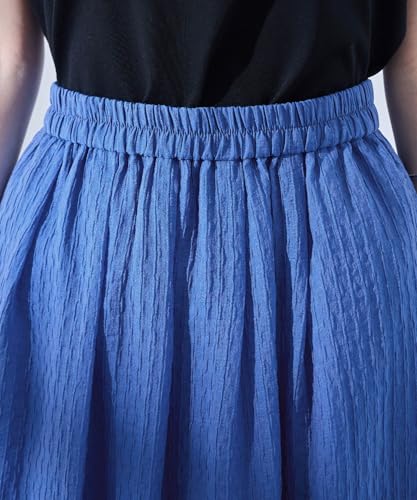 ROPE PICNIC Sheer Tiered Skirt GDC15110 Blue Main (44)