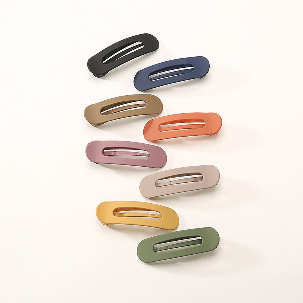 Frosted Color Claw Clip Duckbill Clip for Adult Kids Flat Hair Clip for Thick Thin Hat Nonslip Side Bangs Clip Daily Use
