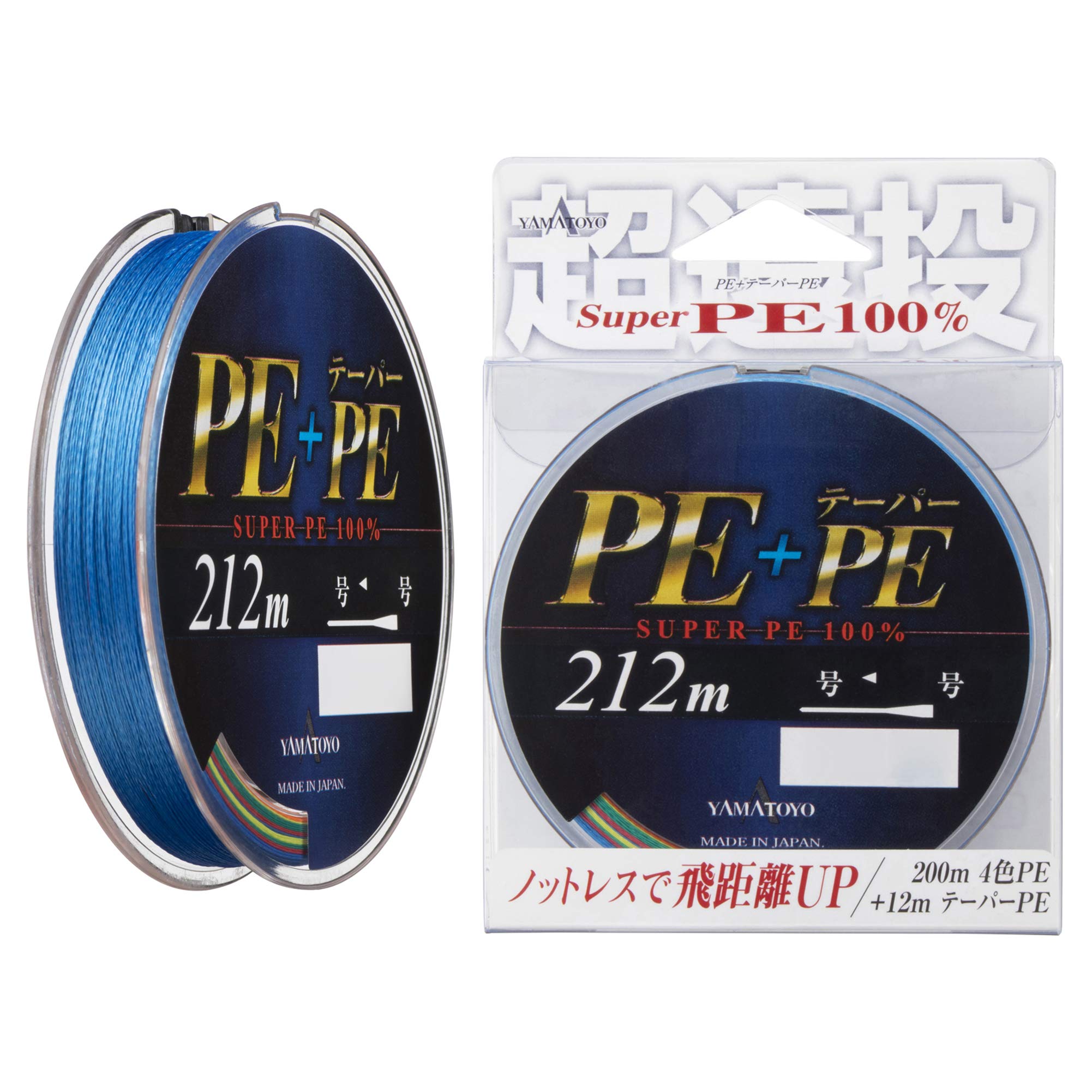 

YAMATOYO PE line PE taper PE 212m 4 colors + 0.8~7