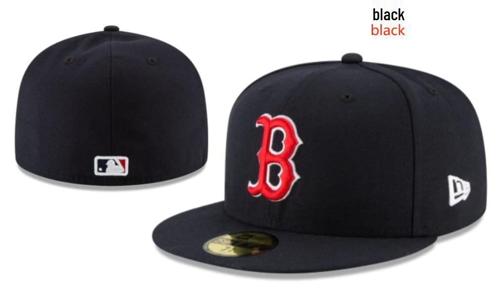 Boston Red Sox Klassische engan anliegende bestickte Baseballkappe mit Sonnenschutz