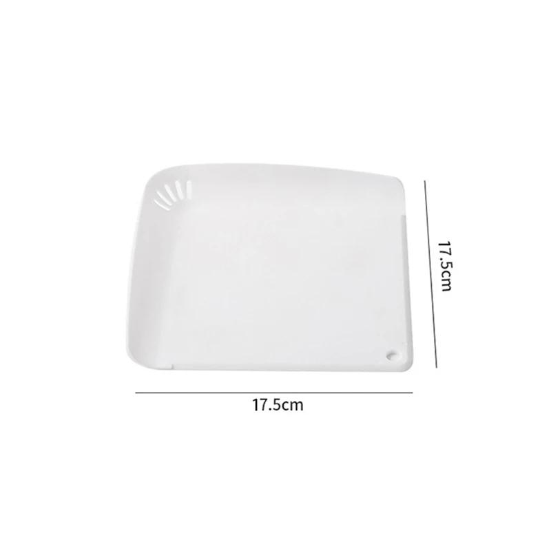 

Небольшой разделочный блок, экологически чистая пластиковая разделочная доска с фильтром, пористые дренажные доски для фруктов и овощей, кухонные аксессуары белый