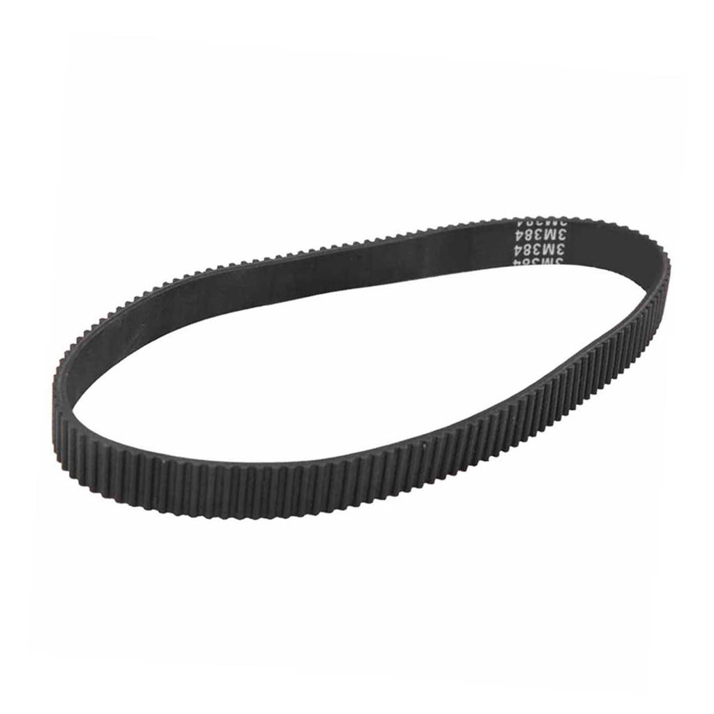 384-3M-12 Rubber Driving Belt Accessory for Small E Bike Electric Scooter Motor Black