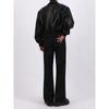 Men Loose Casual Short Pu Leather Turn Down Collar Street Fashion Jacket