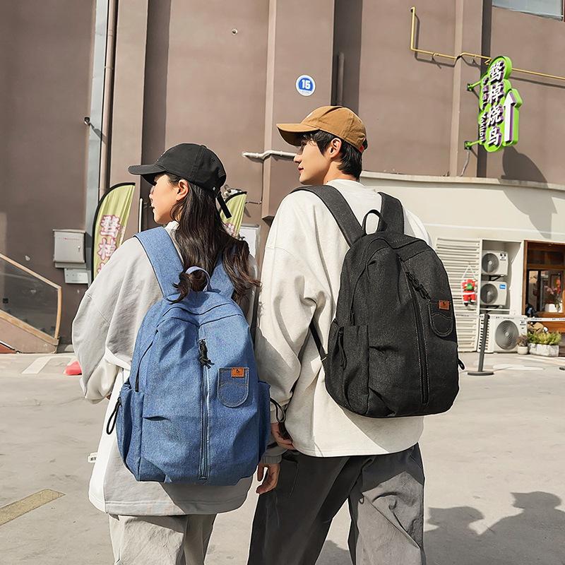 Trendy Brand Backpack Men'S Large-Capacity Backpack College Student Computer Bag High School Junior High School Student Schoolbag Women'S Travel Bag