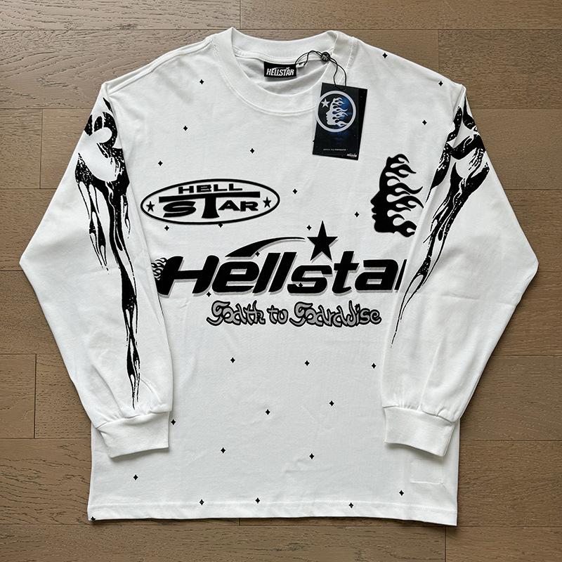 25 Frühling und Herbst Amerikanische trendige Marke Herren und Damen Paare Große Größe Lockerer Pullover Langarm T-Shirt Teenager T-Shirt