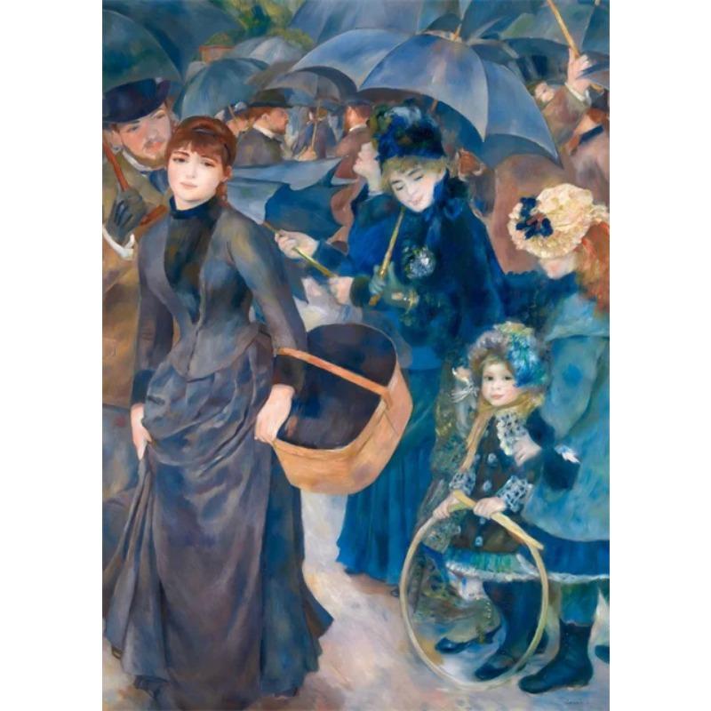 Auguste Renoir und Claude Monet Porträt Kunstwerke Drucke Poster Leinwand Gemälde Tanz im Le Moulin Wand Kunst Bild Home Decor