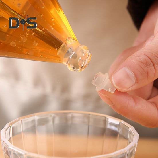 2/3Pcs Distribuidores de xarope de bordo Frascos de mel com design de alça de suporte Grande capacidade Sem BPA Sem gotejamento Suportes de mel