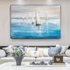 Vintage Ship Sailing Retro Nordic Canvas Poster Painting Boat At Sea Wall Art Pictures for Living Room Bedroom Office Decor