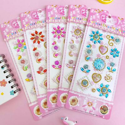Children's 3D Acrylic Gem Stickers for DIY Cartoon Painting
